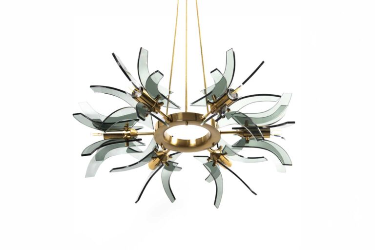 Glas- und Messinglampe – Produktfotografie Studio 5 Salzburg